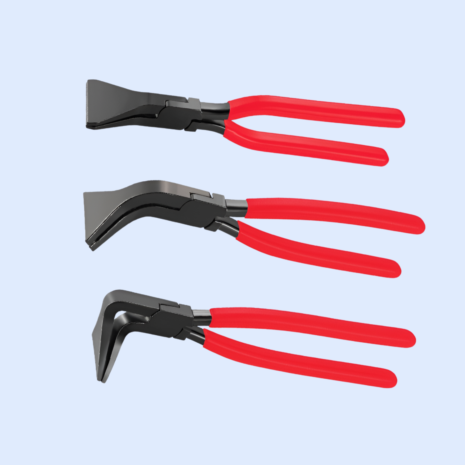 كماشة ثني مقاومة للصدأ، كماشة صاج بمقبض مانع للانزلاق وفم مسطح