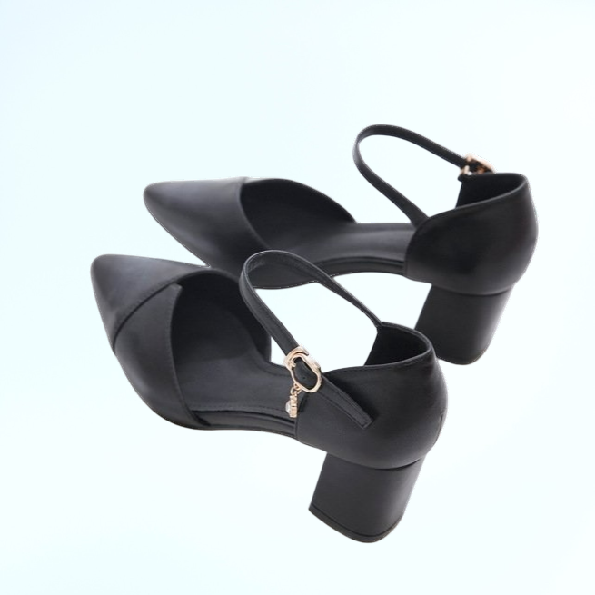 รองเท้าส้นสูงสไตล์เกาหลีสำหรับผู้หญิง ใส่ไปทำงาน