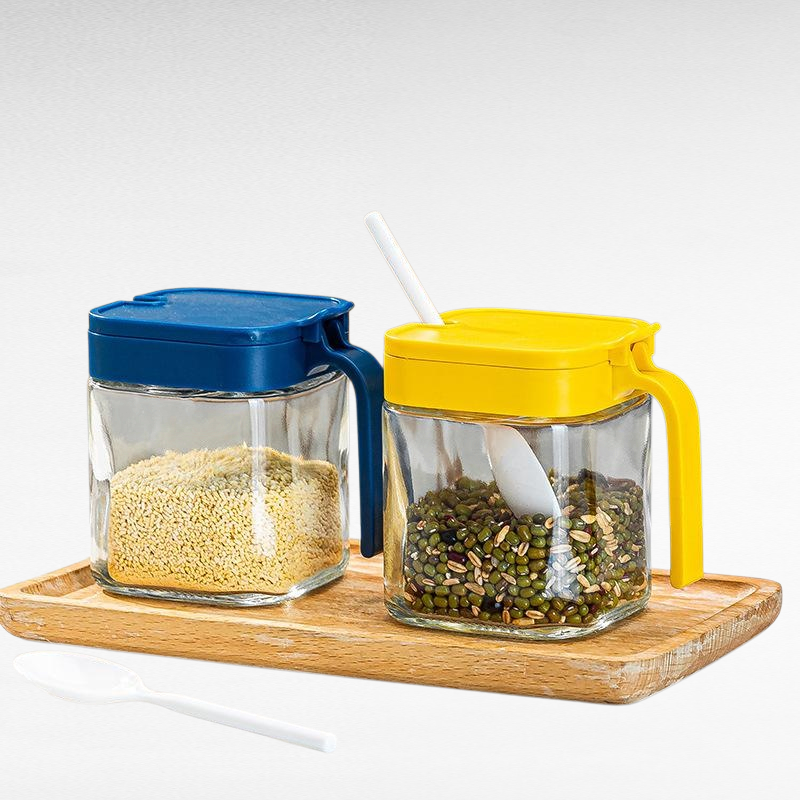 壁掛けガラス調味料ボトルセット