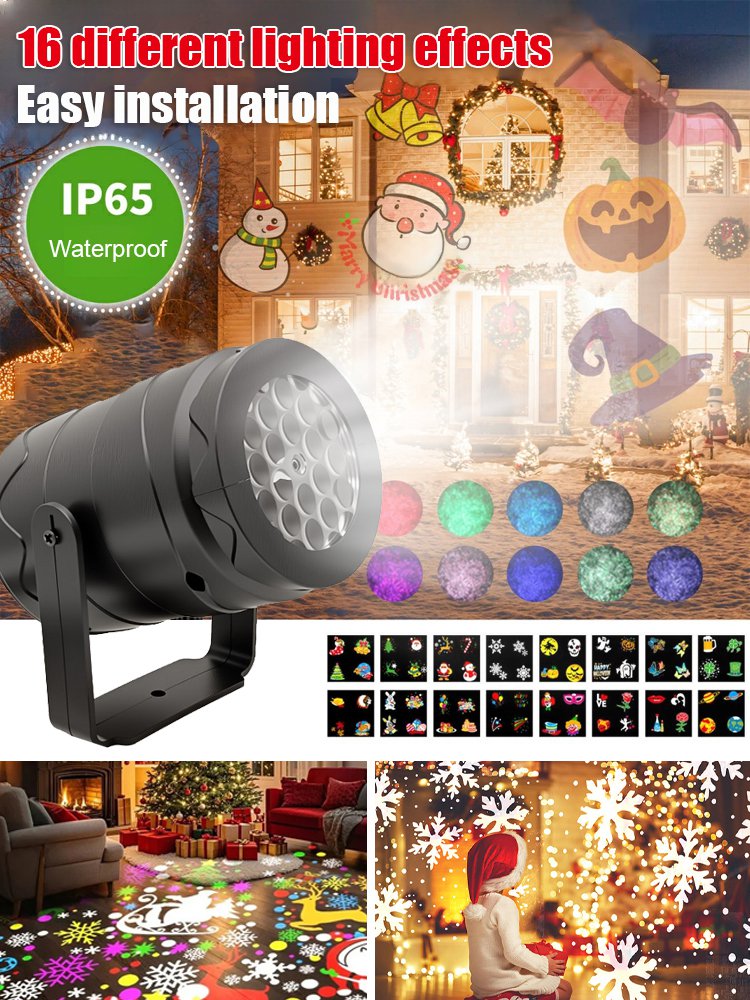 LED Energy-Saving Lamp Colorful Christmas Atmosphere Scene