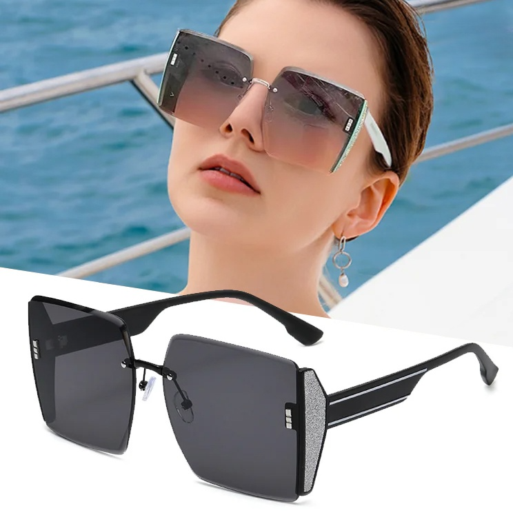 リムレスサングラス