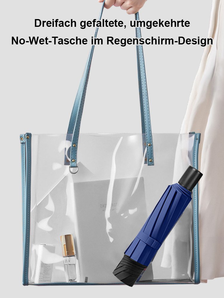 【1,3 m sturmfeste 12-Rippen】vollautomatischer Vinyl-Sonnen- und Regen-Schirm