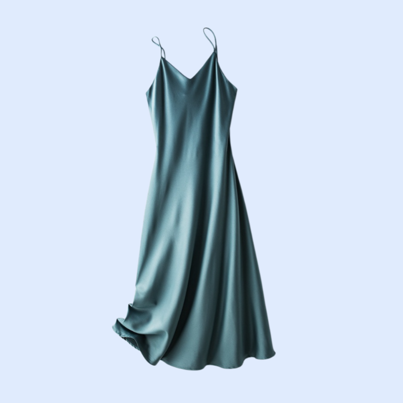 厚手のシルクドレス