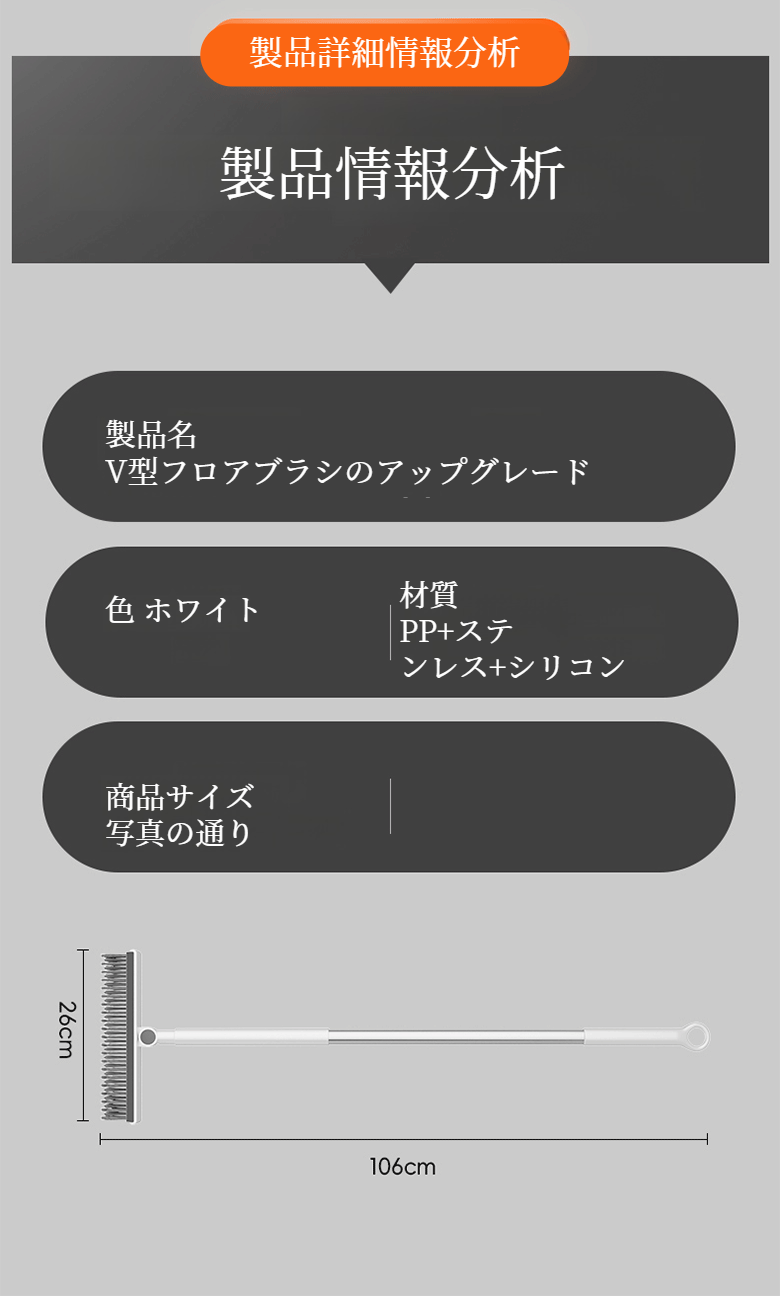トイレブラシとして使える3in1ブラシ