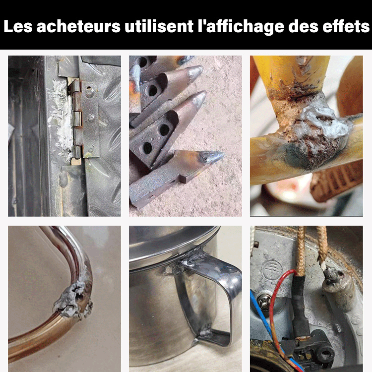 Baguettes de soudure à basse température universelles - 3000 pièces par boîte à commander