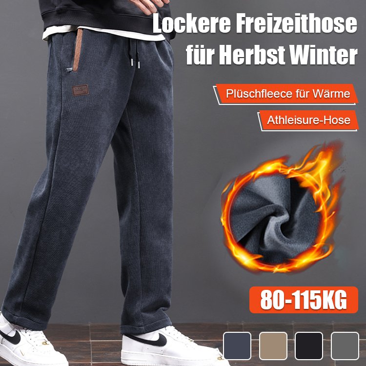 Locker geschnittene Freizeithose für Herbst und Winter.