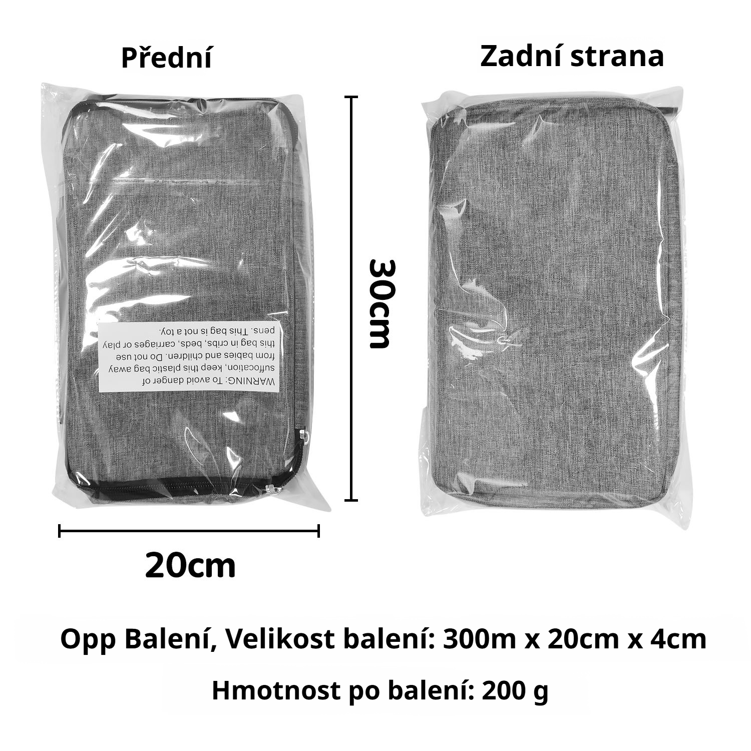 Pouzdro na brýle s pevným zipem pro bezpečné uložení