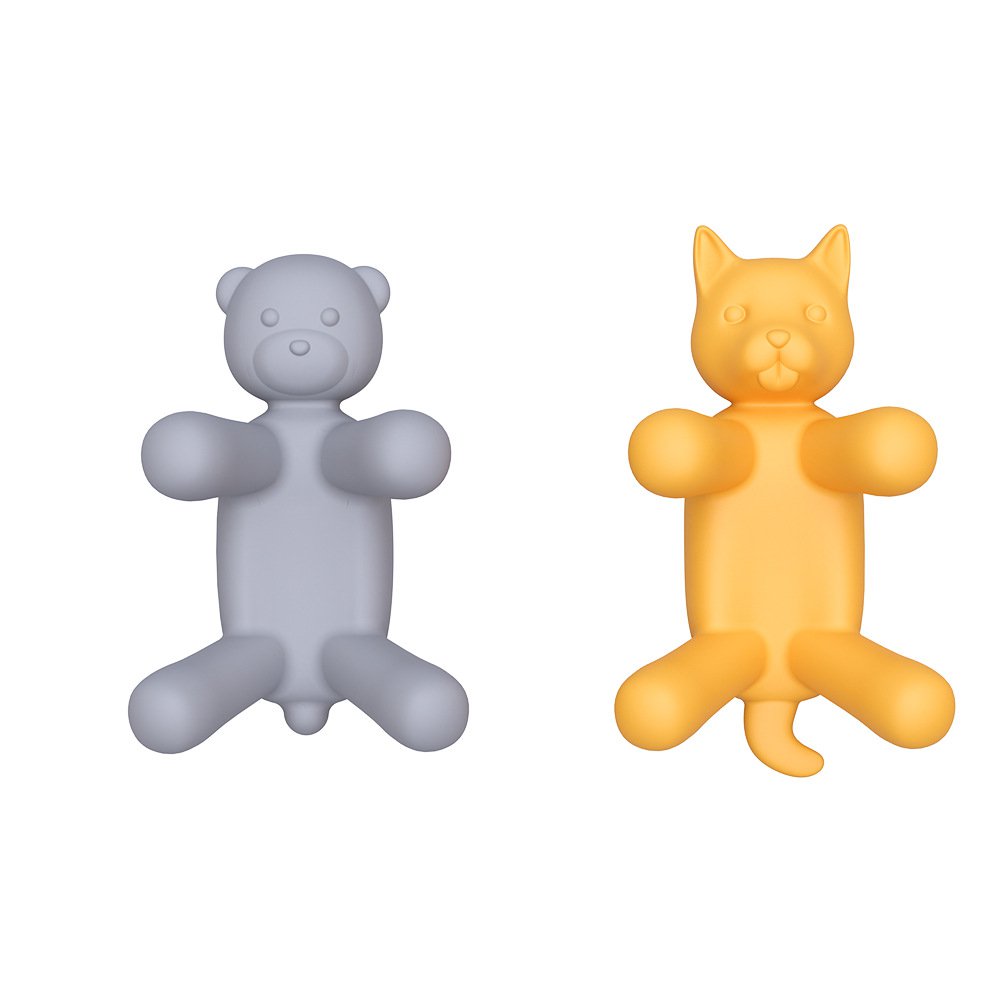 Stojan na houbičky s medvědem a kočkou