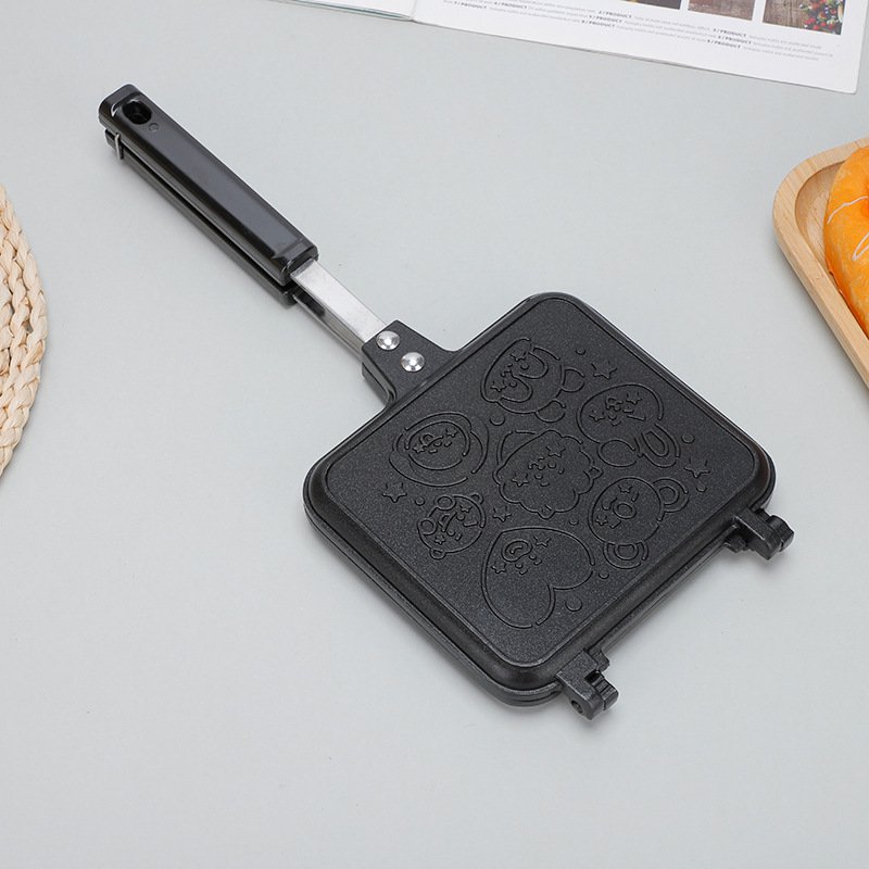 Kreslený vzor snídaně pánev plech na pečení