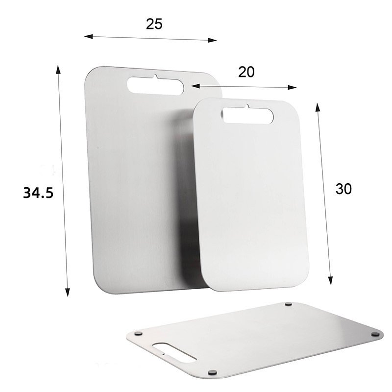 Nerezová ocel zahuštěná zelenina deska domácí ovoce a zelenina