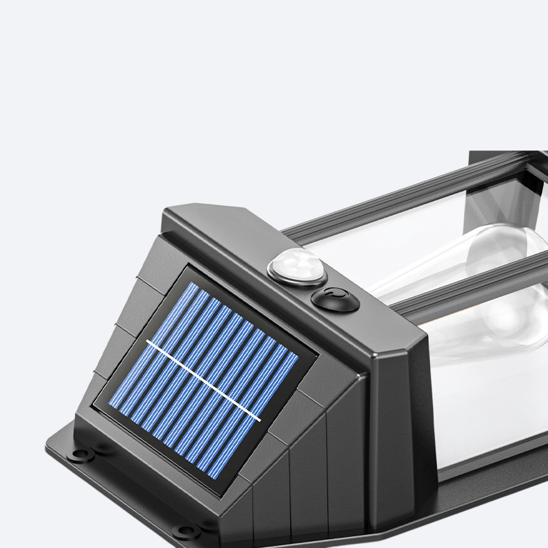 屋外太陽光誘導壁ランプ