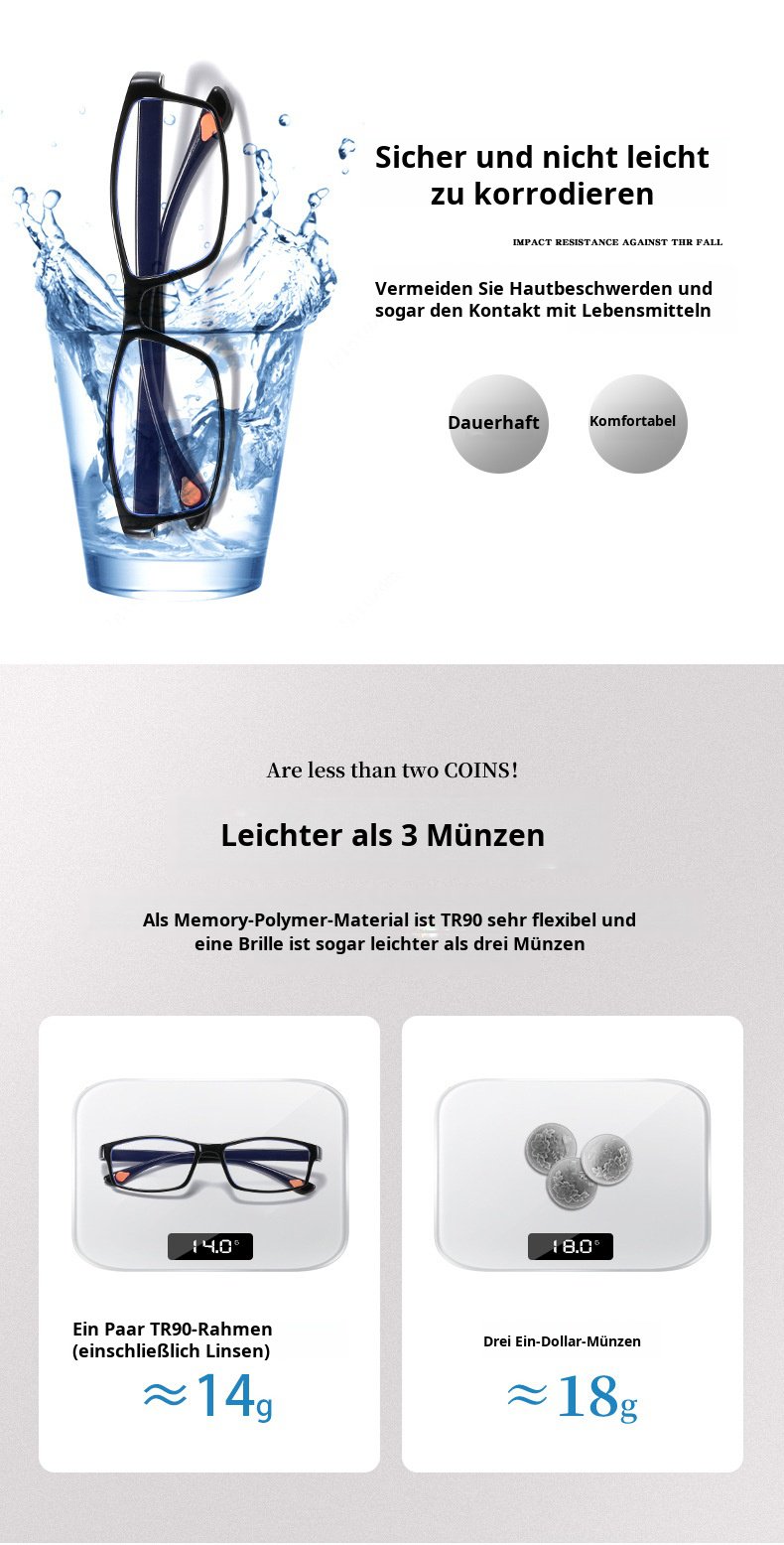 Lesebrille für Computer und Smartphone Nutzung