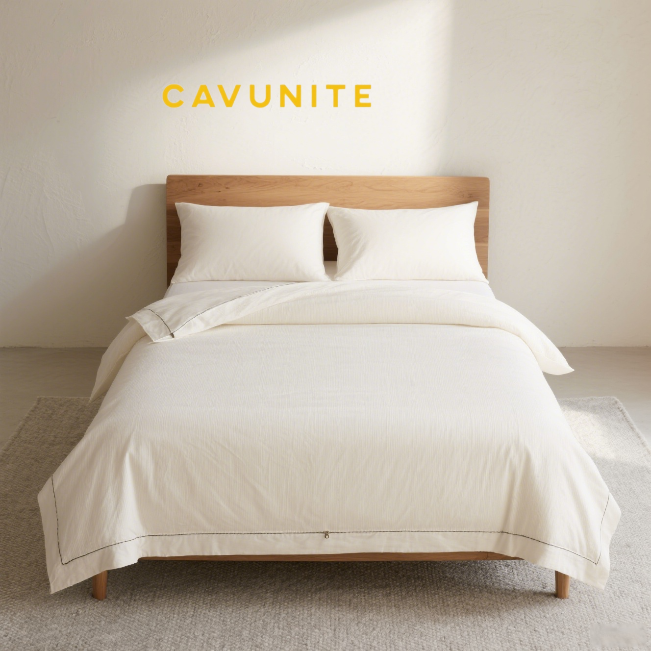 肌に優しい純綿無地寝具4点セット