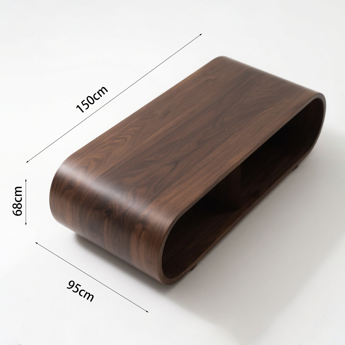 Mesa de centro de madera maciza con diseño elegante