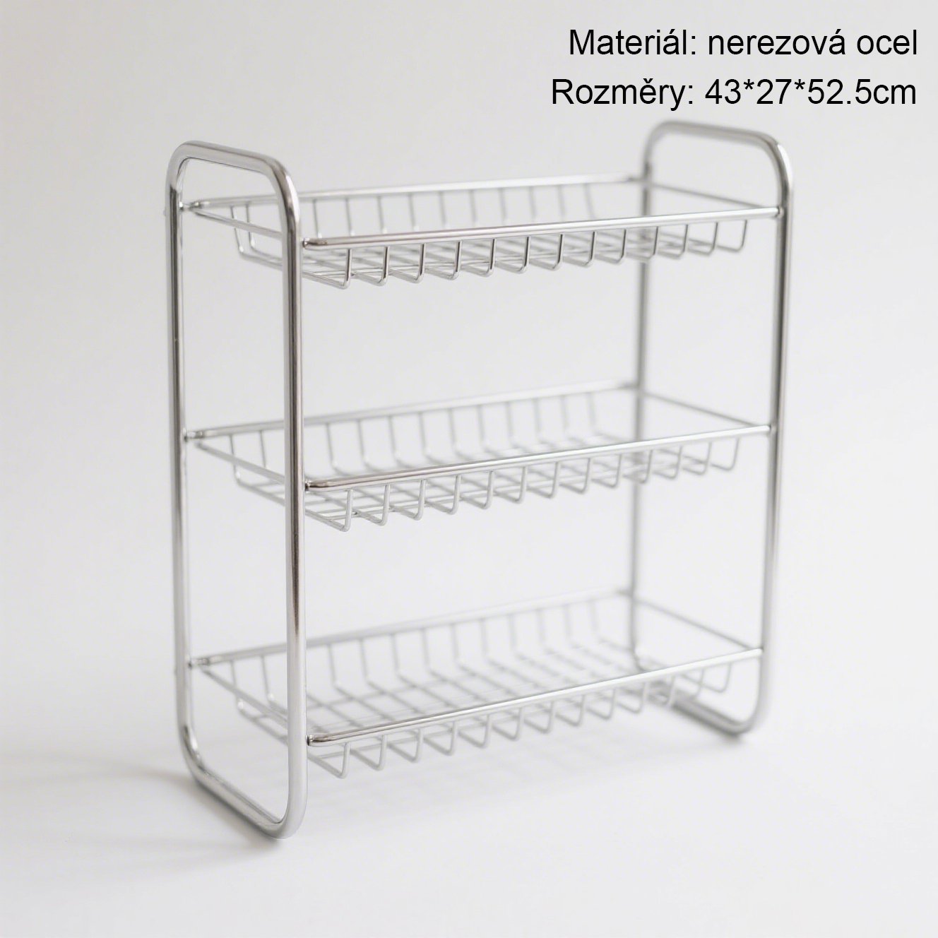 Detail nerezového stojanu na příbory