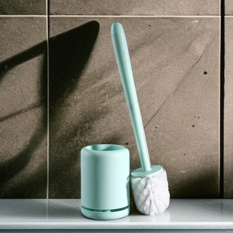 Toilet brush bathroom soft bristle toilet brush no water wall-mounted Nordic silicone cleaning brush