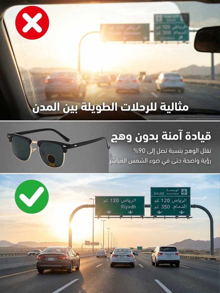 نظارات شمسية مضادة للوهج بتصميم المسامير، الأكثر مبيعاً