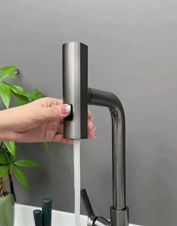 冷熱兩用旋轉萬向抽拉水龍頭