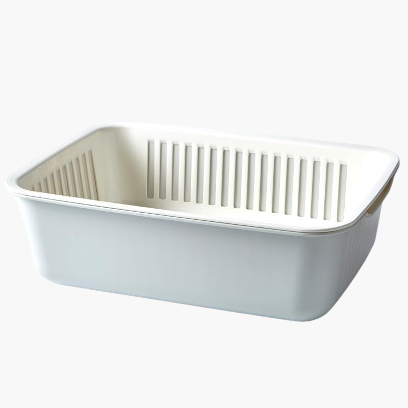 남색 물바구니 를 씻다