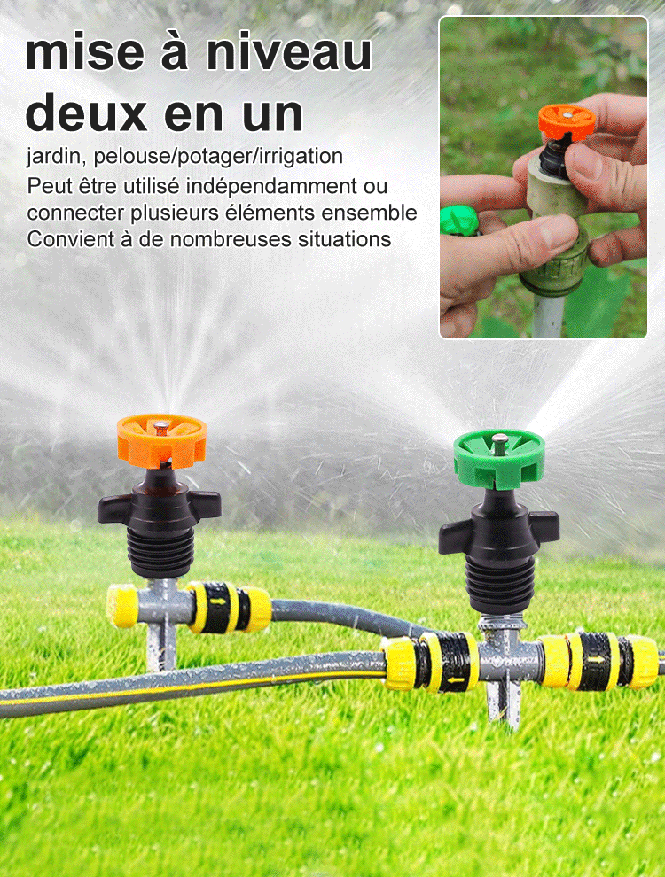 HFH-Sprinklers rotatifs à roue libre