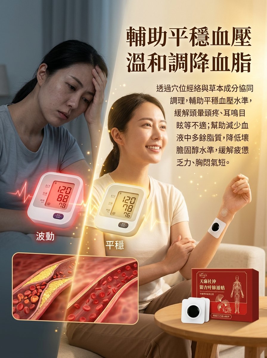 天麻杜仲银杏葉脈通貼