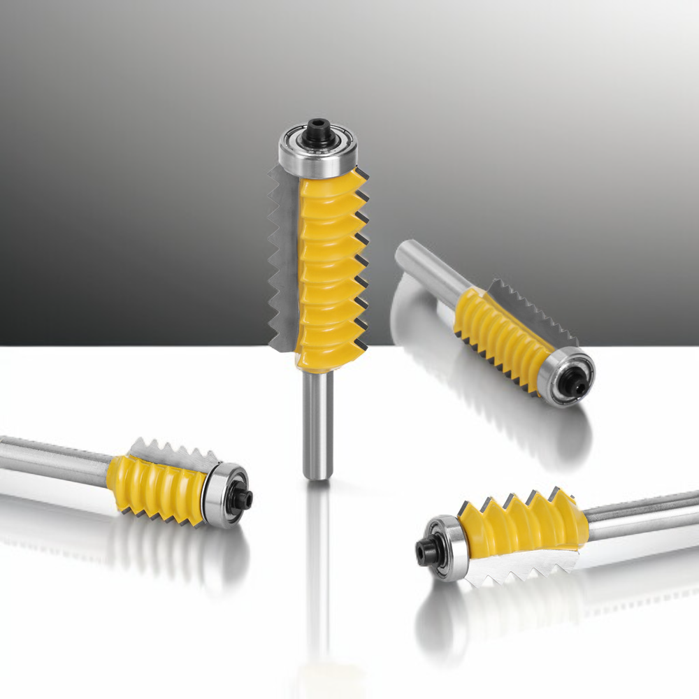 8mm shank Multi-tooth mortise and tenon cutter Woodworking cutter Line cutter Grooving cutter Wavy s