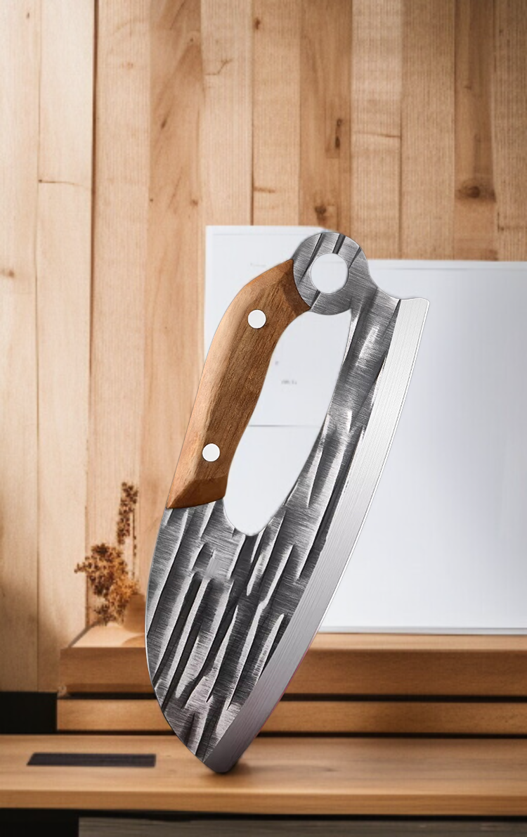 다양한 재료를 자르는 날카로운 식칼