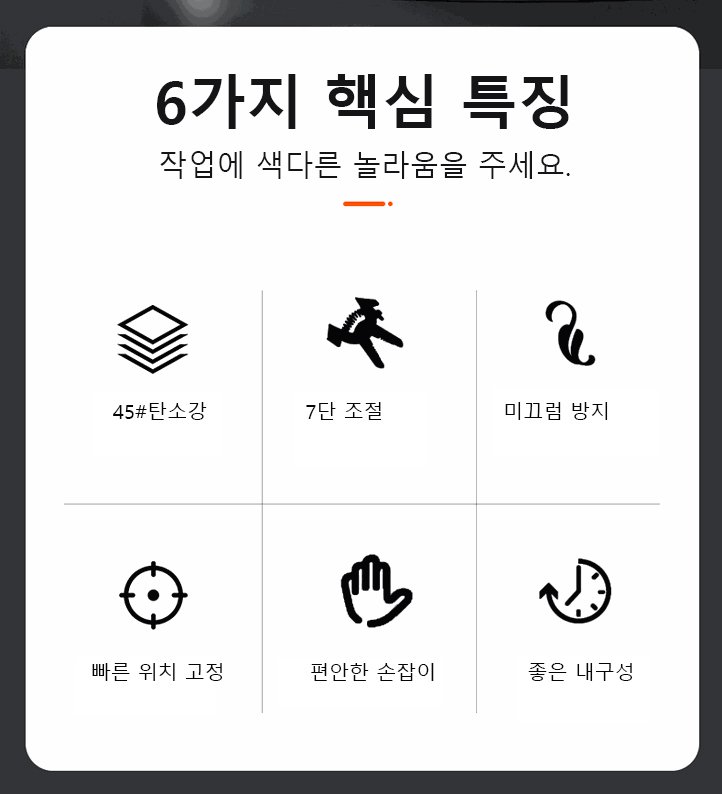 플라이어 렌치 조절 기능 클로즈업