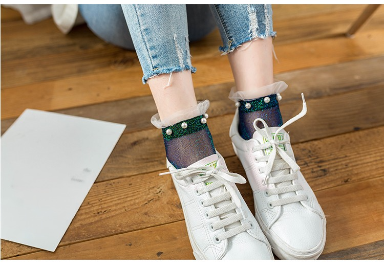 Calcetines transparentes y cómodos para mujer