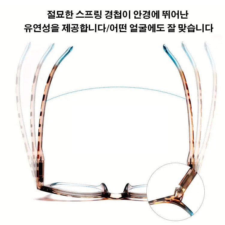 Eterlens 여성 스프링 돋보기 돋보기 연꽃 레오파드 컬러 프레임 돋보기 안경