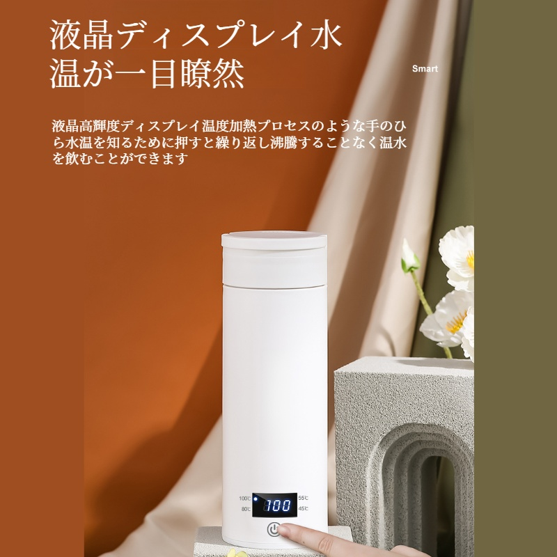 ポータブル・ケトル 旅行用電気ヒーター付きマグカップ 日本の温度制御ケトル アメリカン・エディション 電気ヒーター付きマグカップ ユーロ・ポータブル・ケトル