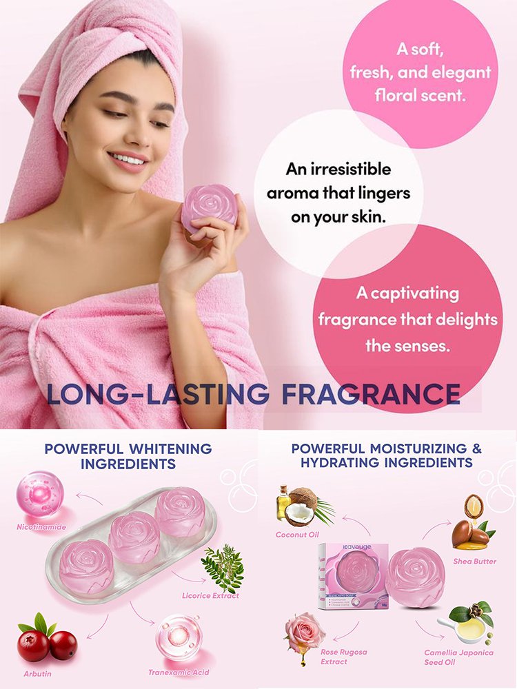 [Full Body Whitening] Rose Bird's Nest Essential Oil Soap