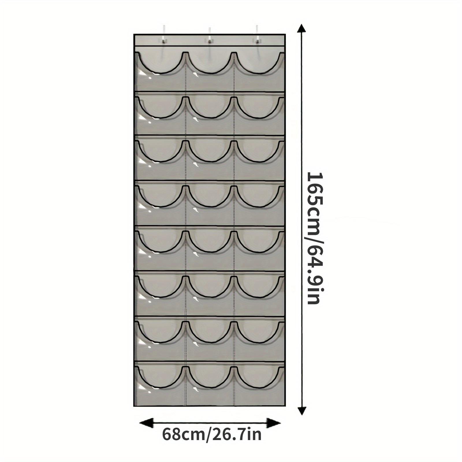 1pc 24-Pockets Baseball Cap Storage Hanging Bag - Over The Door Hat Organizer, Protector, And Displa