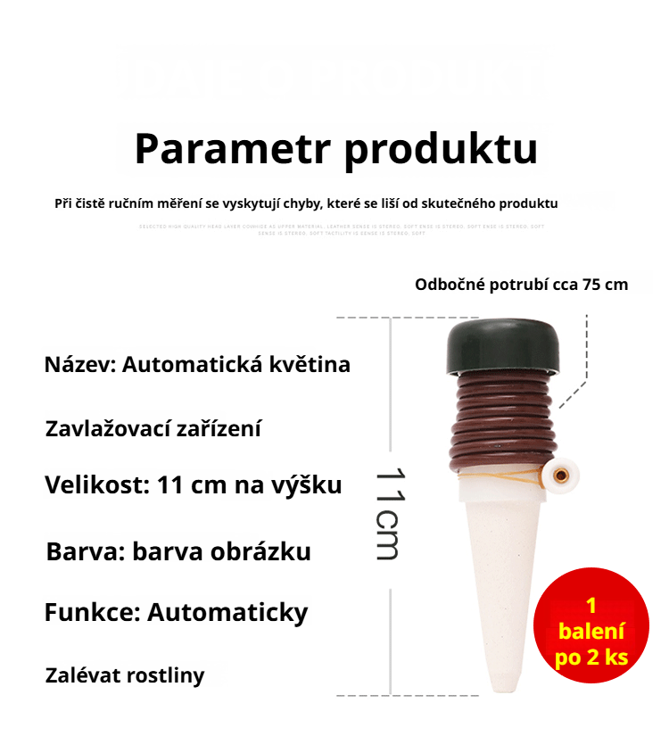 Detailní pohled na ovládací panel zavlažovače