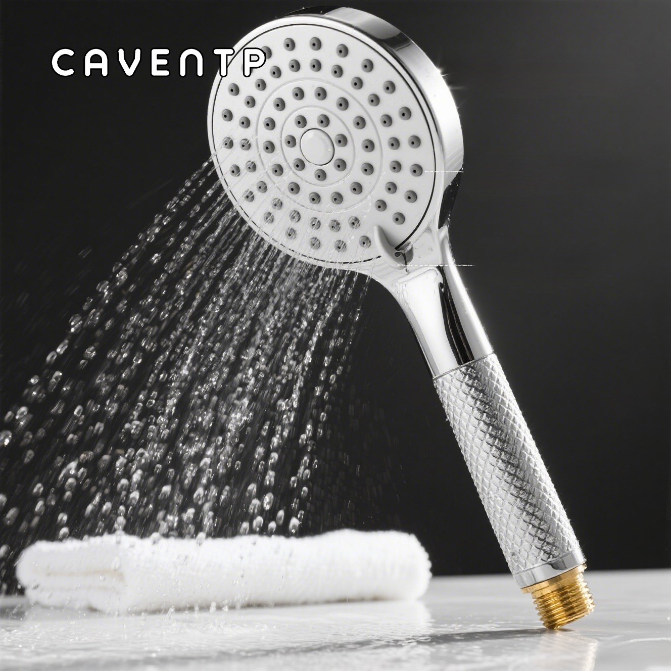 Rostfreier Duschkopf aus Edelstahl mit Wassersparfunktion