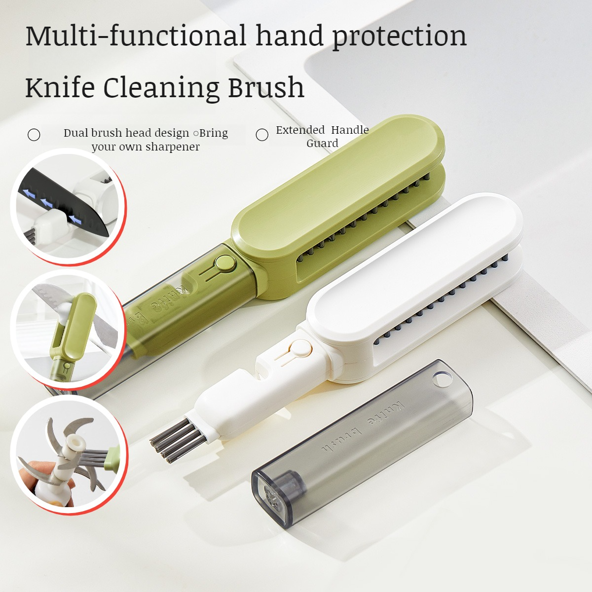 Kitchen Knife Cleaning Brush Crevice Cleaning Stain Removal