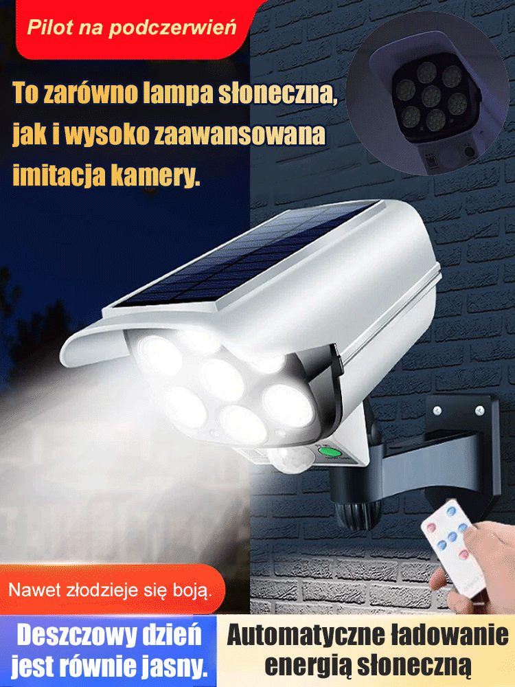 Kamera symulacyjna z lampą solarną