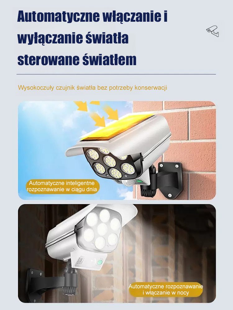 Kamera symulacyjna z lampą solarną