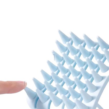 Scalp Massaging Shampoo Brush, Elastic Silicone Hollow Design for Deep Cleaning and Stress Relief