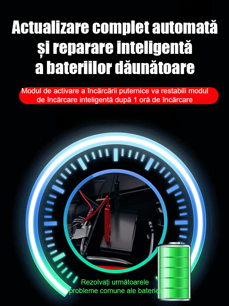 Încărcător rapid cu impulsuri pentru baterii auto