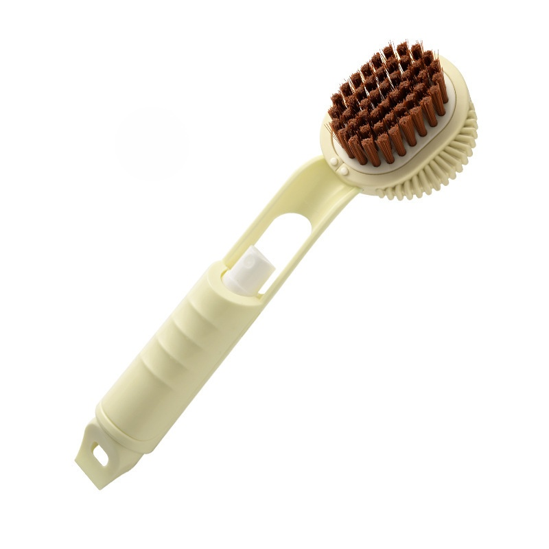 Multi-Functional Press-and-Dispense Cleaning Brush