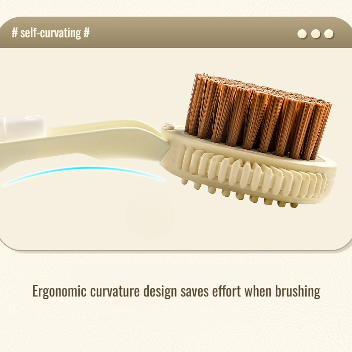 Multi-Functional Press-and-Dispense Cleaning Brush