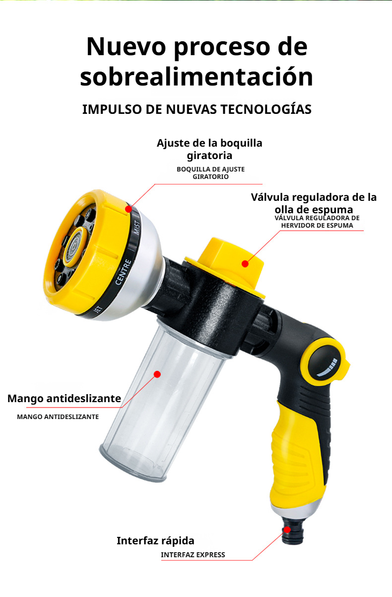 Pistola de agua resistente para uso en exteriores