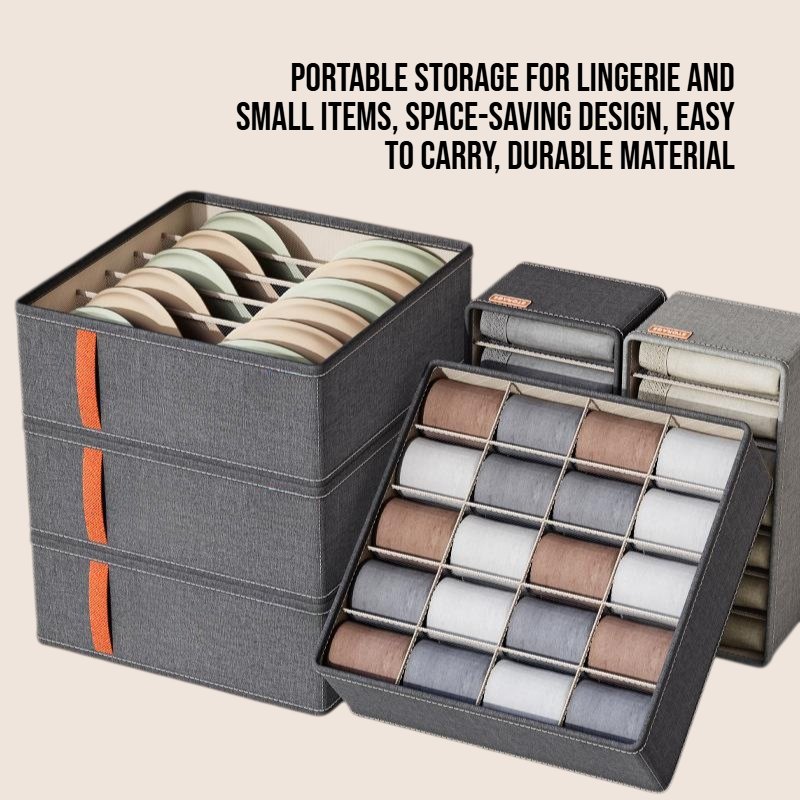 Handheld lingerie compartment storage box