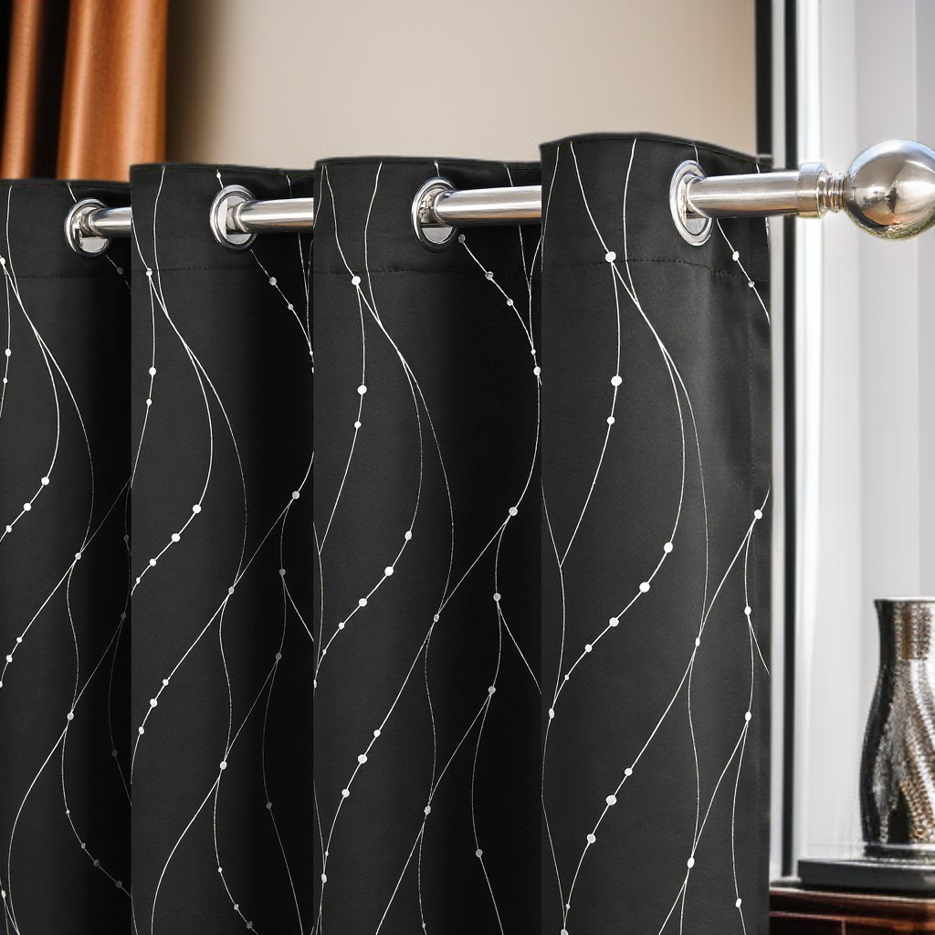 침실용 고정밀 블랙아웃 커튼