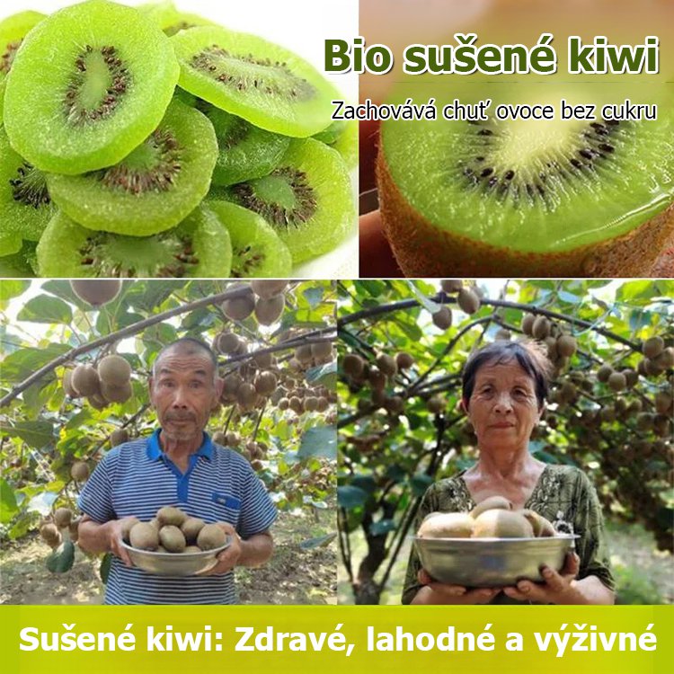 Přírodní sušený kiwi s vynikajícími účinky proti rakovině.