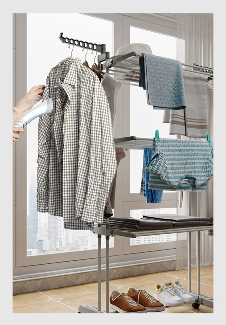多層折疊伸縮晾衣架