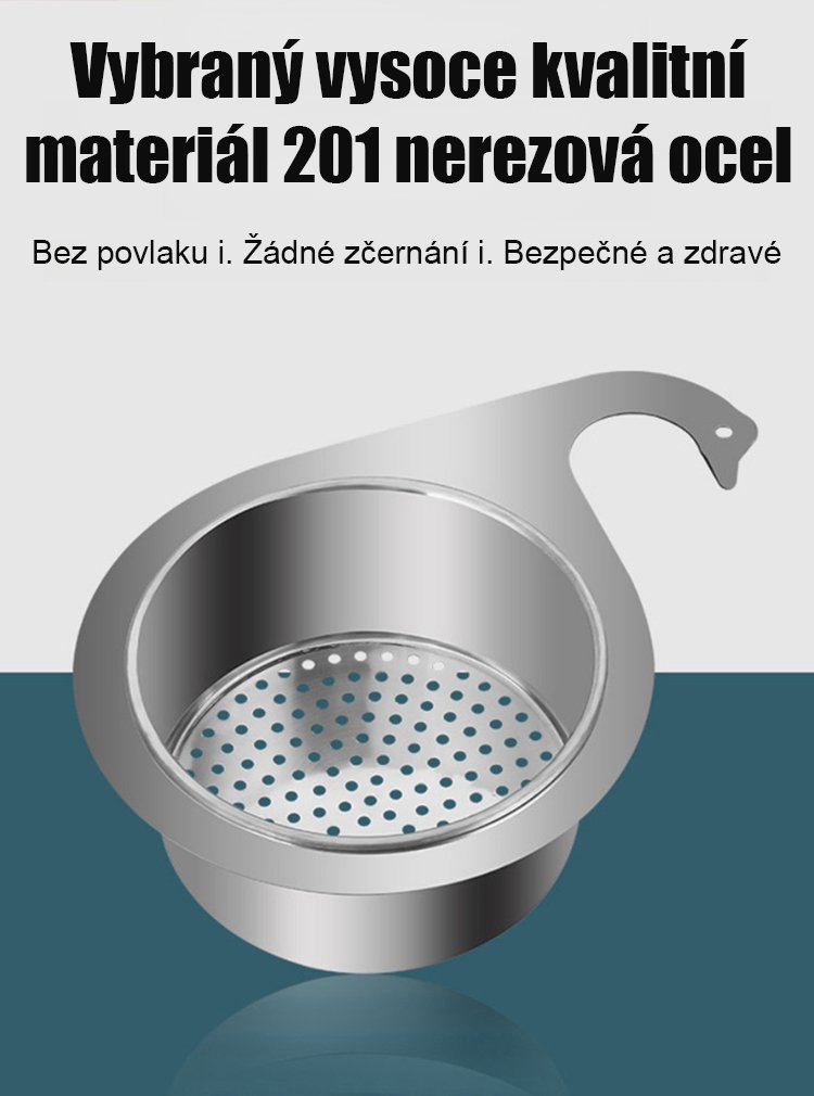 304 odtokový koš z nerezové oceli
