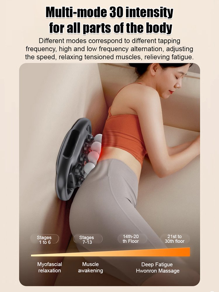 16-head fascia gun for powerful and wide-range full-body massage