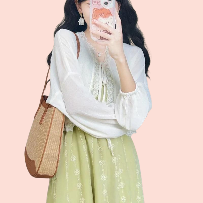 봄여름 임부 투피스 가디건 원피스 세트